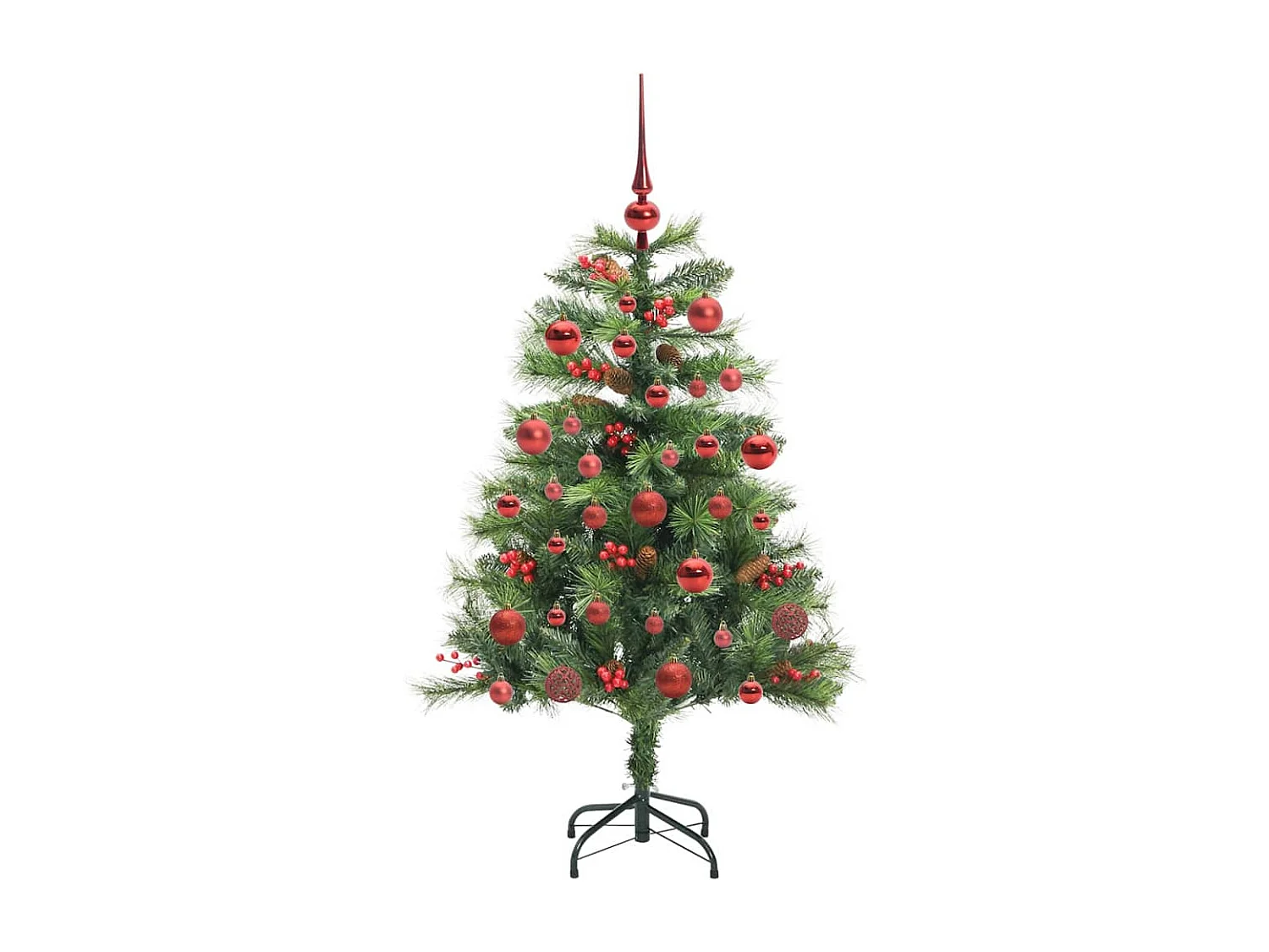 Sapin de Noël artificiel Vert 150 cm PVC et métal