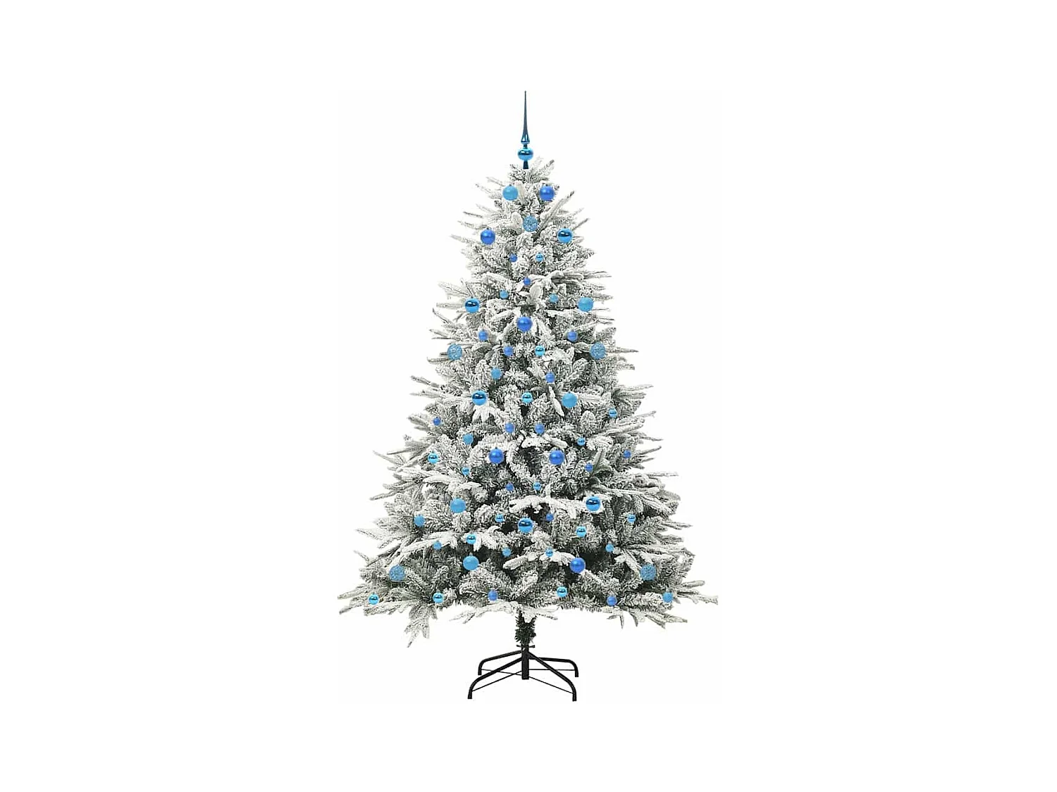 Árbol de Navidad artificial preiluminado con juego de bolas