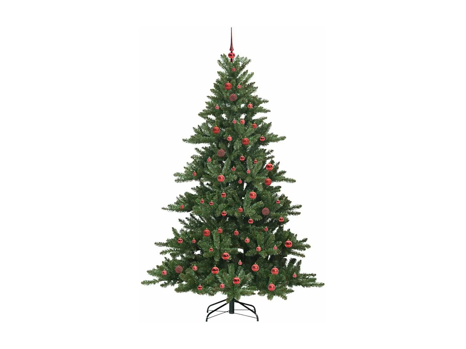 Árbol de Navidad artificial con ramas articuladas 210 cm PVC