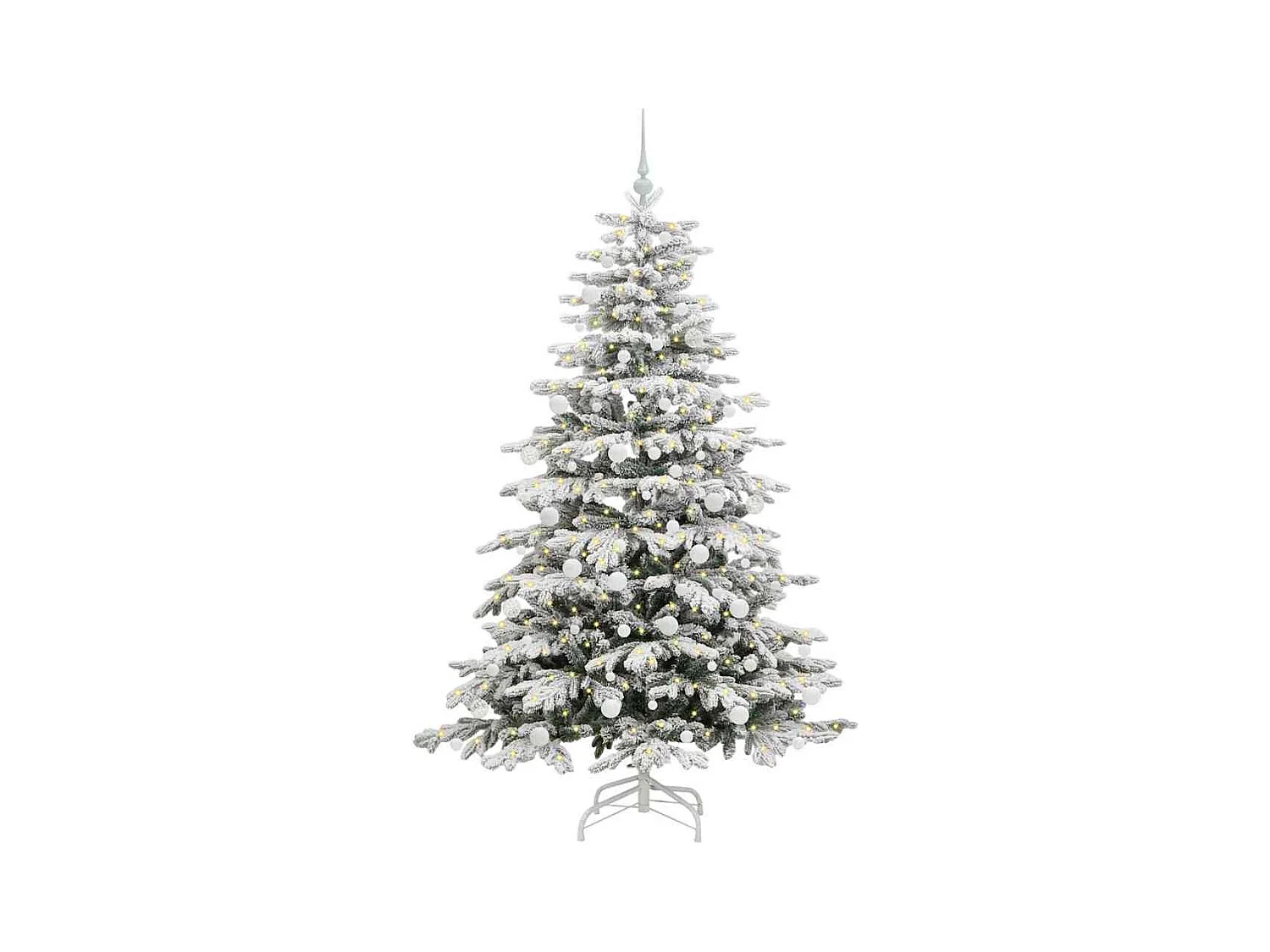 Sapin de Noël Artificiel à Branches Articulées Blanc 180 cm
