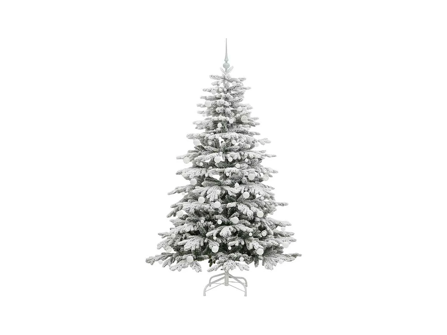 Sapin de Noël Artificiel à Branches Articulées Blanc 180 cm