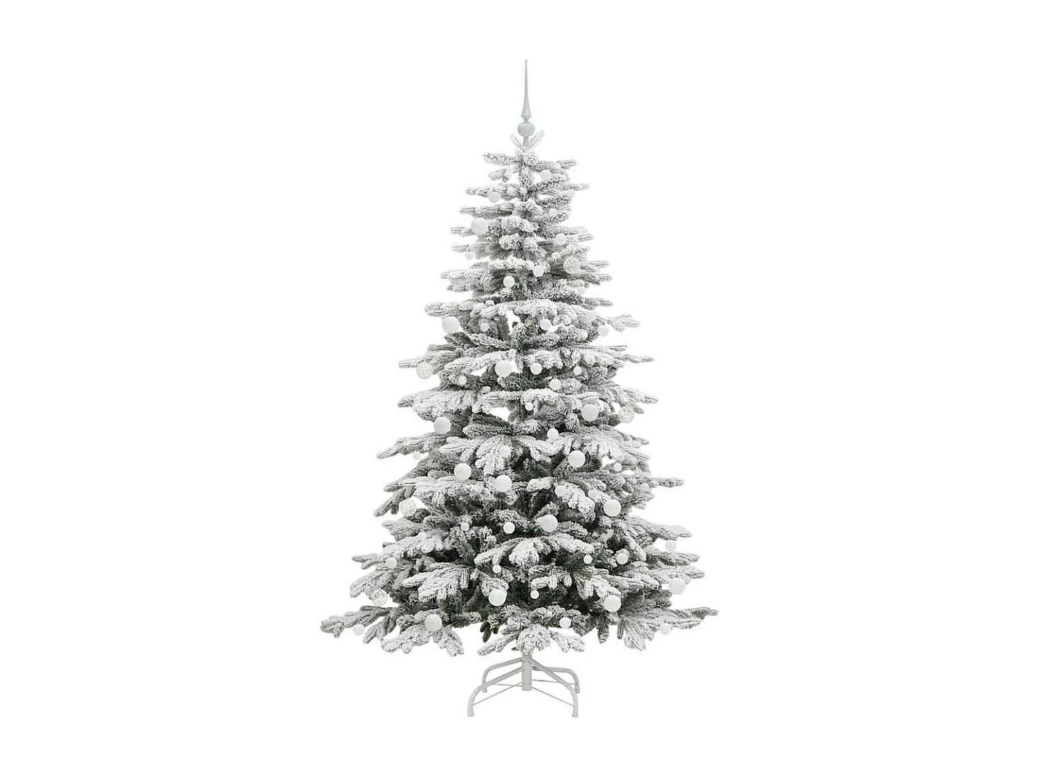 Sapin de Noël Artificiel à Branches Articulées Blanc 180 cm