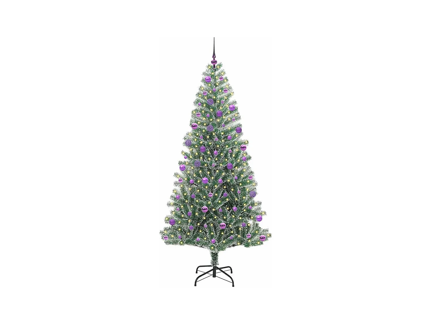 Arbre de Noël artificiel floconné de neige avec lumière LED