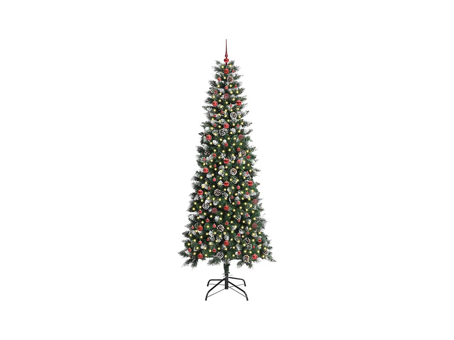 Sapin de Noël artificiel avec 300 LED Vert 96 x 96 x 240 cm
