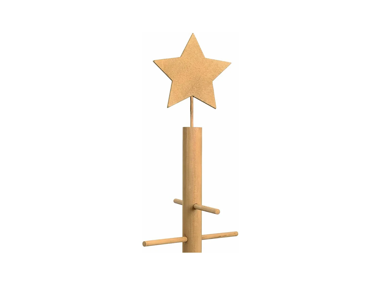 Arbre de Noël en bois avec support Marron 125 cm Bambou