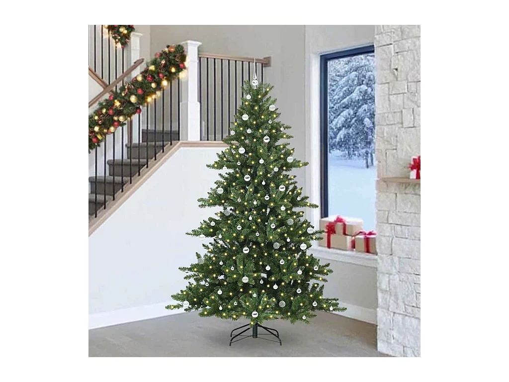Sapin de Noël Artificiel à Branches Articulées 240 cm PVC