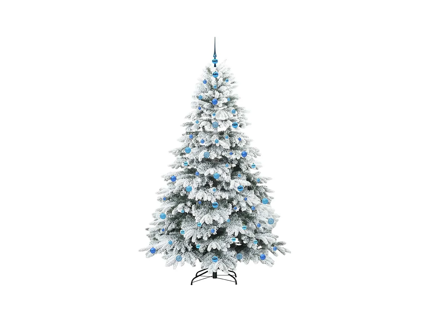 Sapin de Noël artificiel avec 300 LED Vert 210 cm PE et PVC