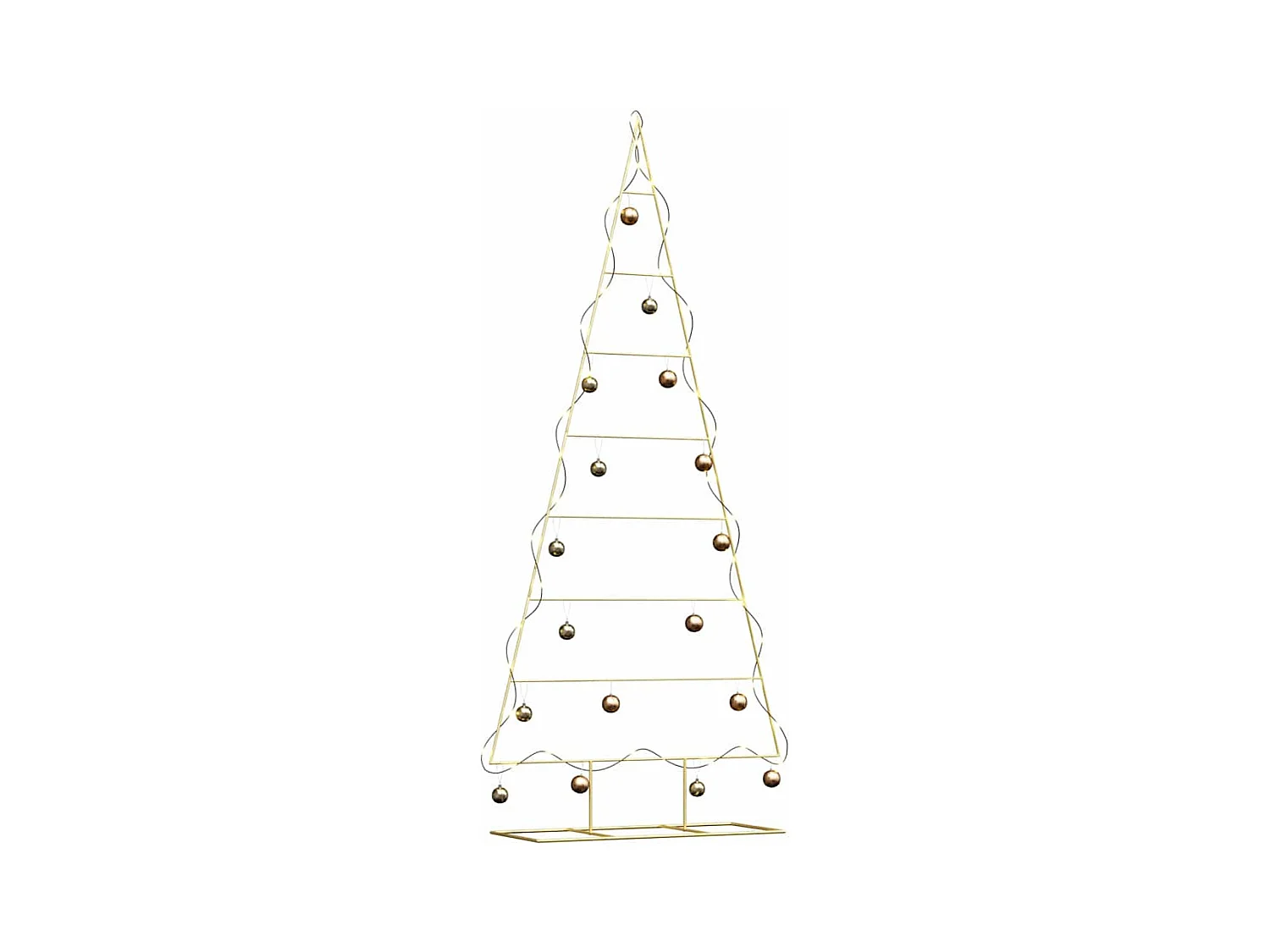 Árvore de Natal de metal Ouro 210 cm Aço com Revestimento em Pó