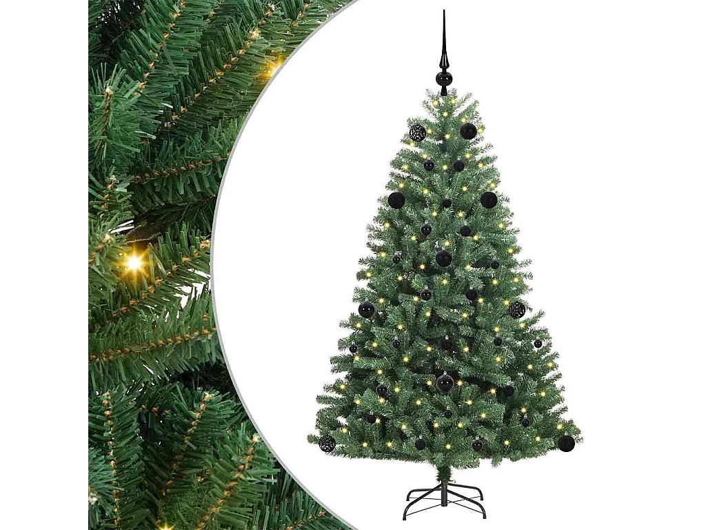 Sapin de Noël Artificiel à Branches Articulées Vert 150 cm