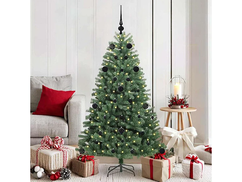 Sapin de Noël Artificiel à Branches Articulées Vert 150 cm