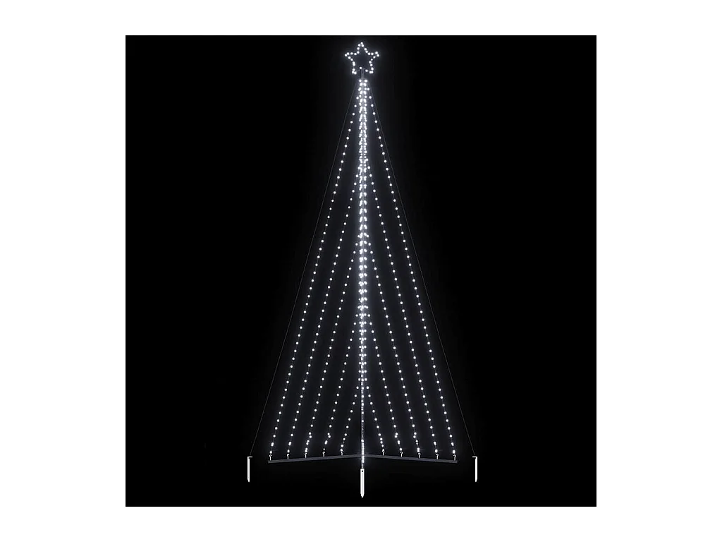 Sapin de Noël à LED 570 LED blanc froid 399 cm