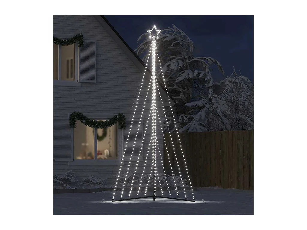 Sapin de Noël à LED 570 LED blanc froid 399 cm