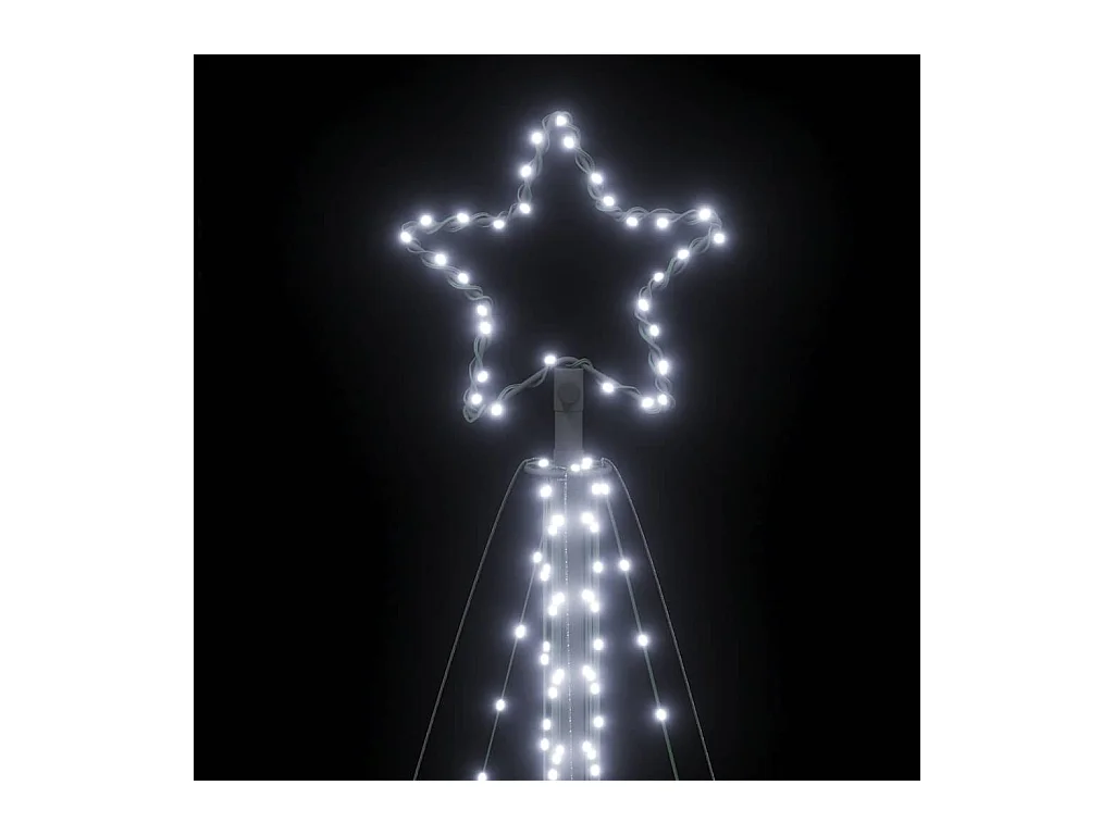 Sapin de Noël à LED 570 LED blanc froid 399 cm