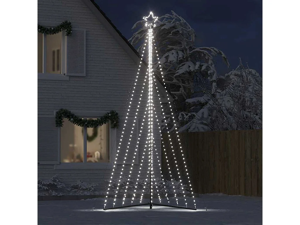 Sapin de Noël à LED 570 LED blanc froid 399 cm