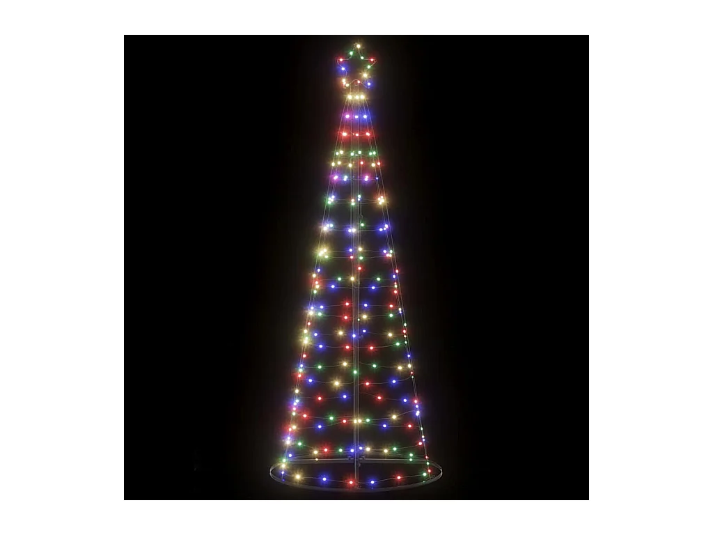 Sapin de Noël à LED 200 LED colorées 182 cm