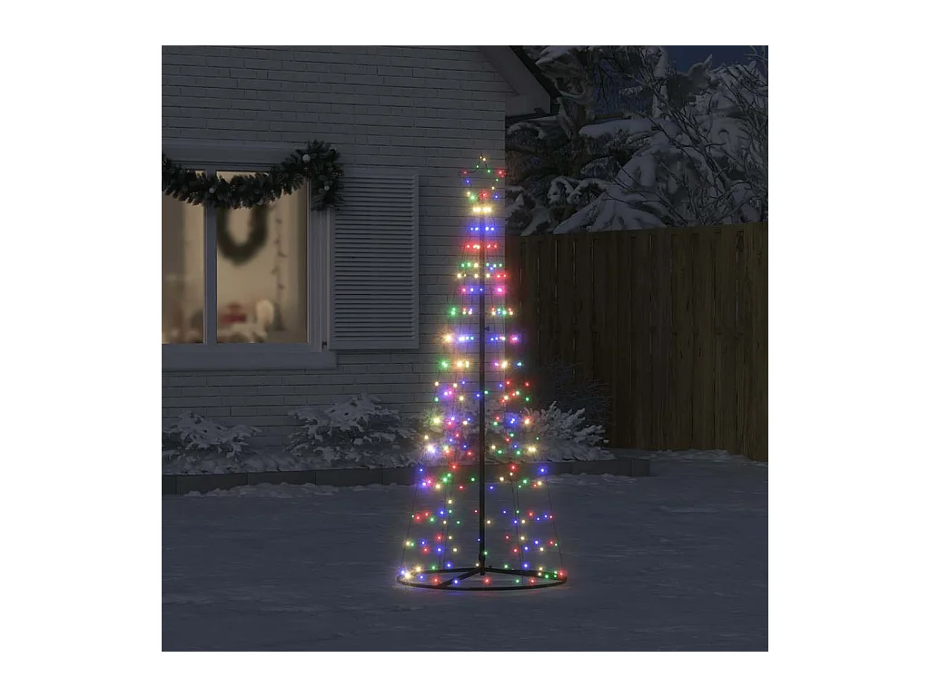 Sapin de Noël à LED 200 LED colorées 182 cm