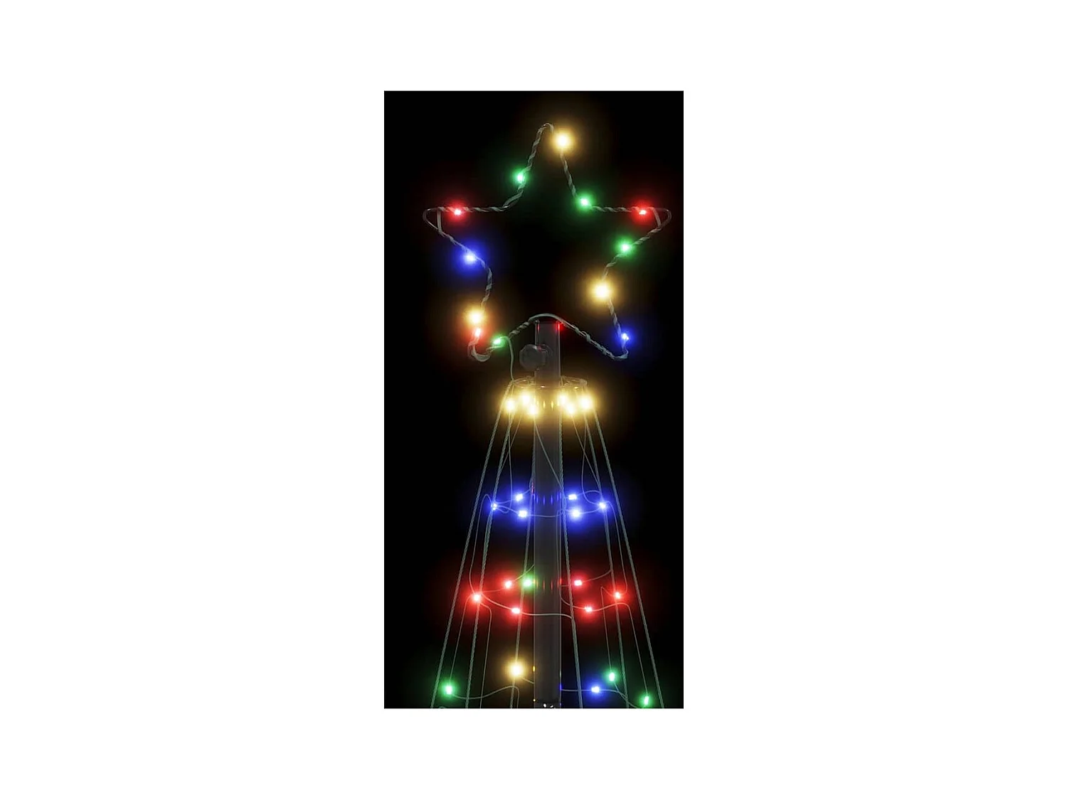 Sapin de Noël à LED 200 LED colorées 182 cm