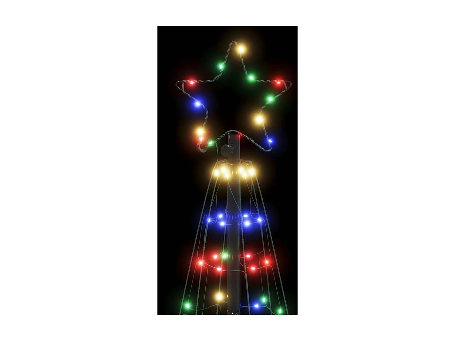 Sapin de Noël à LED 200 LED colorées 182 cm