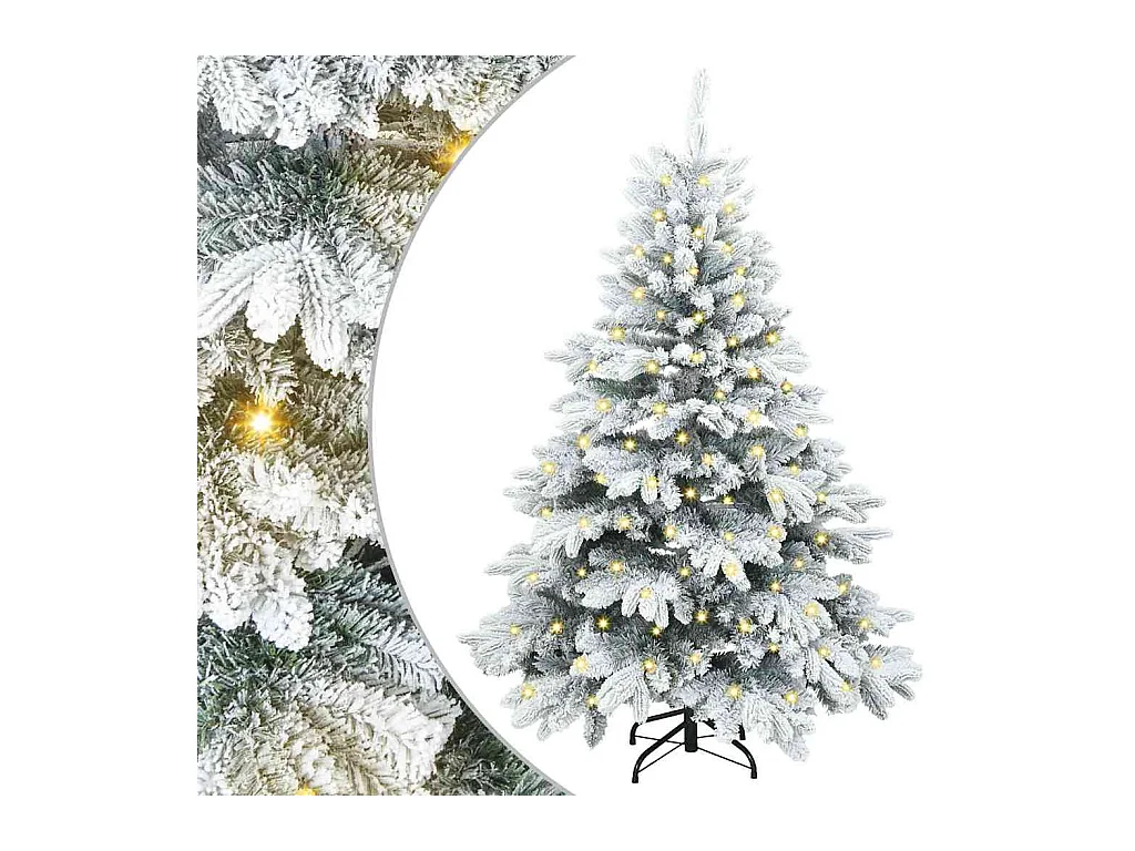 Árbol de Navidad artificial con 150 LED Verde 120 cm PE y PVC