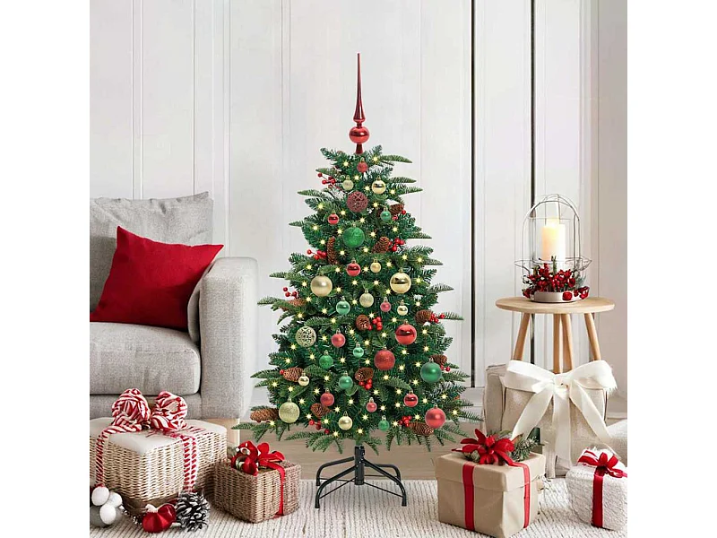 Árbol de Navidad artificial Verde 120 cm PVC, Metal y Plástico