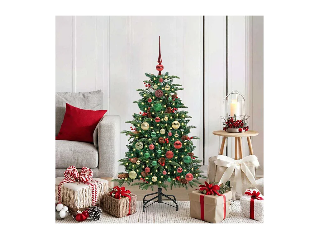 Sapin de Noël artificiel Vert 120 cm PVC, métal et plastique