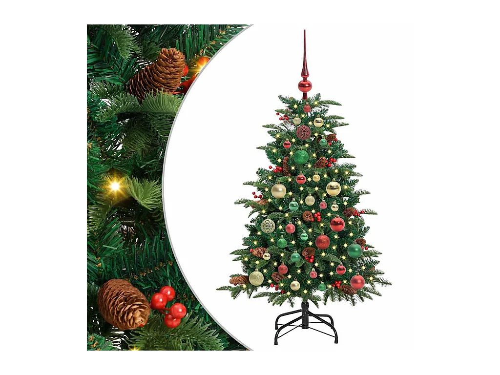 Sapin de Noël artificiel Vert 120 cm PVC, métal et plastique