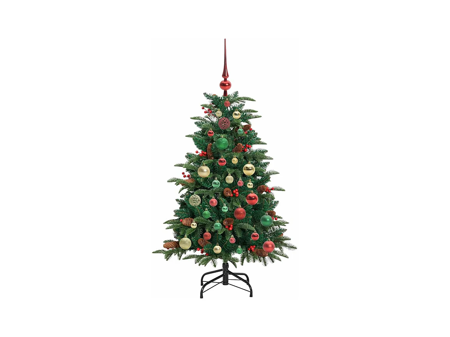 Sapin de Noël artificiel Vert 120 cm PVC, métal et plastique