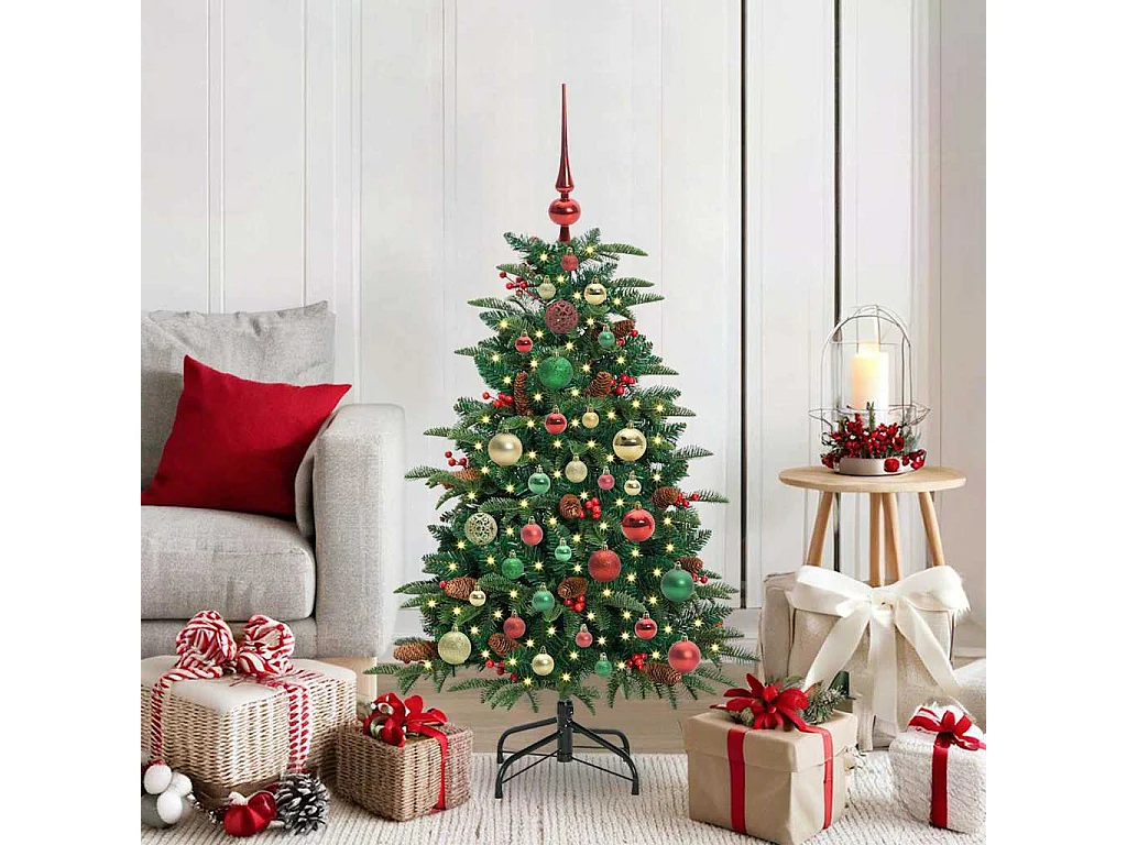 Sapin de Noël artificiel Vert 120 cm PVC, métal et plastique