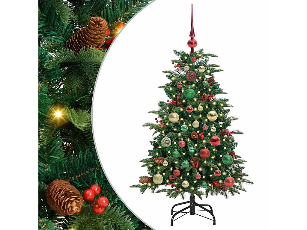Sapin de Noël artificiel Vert 120 cm PVC, métal et plastique