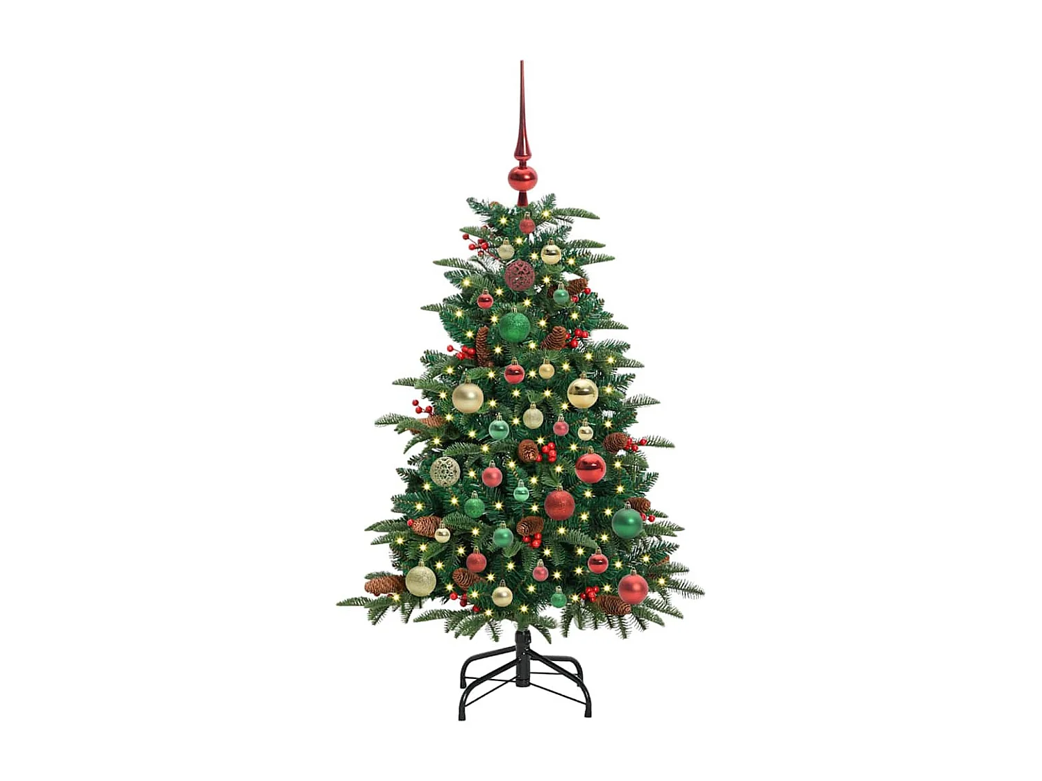 Sapin de Noël artificiel Vert 120 cm PVC, métal et plastique