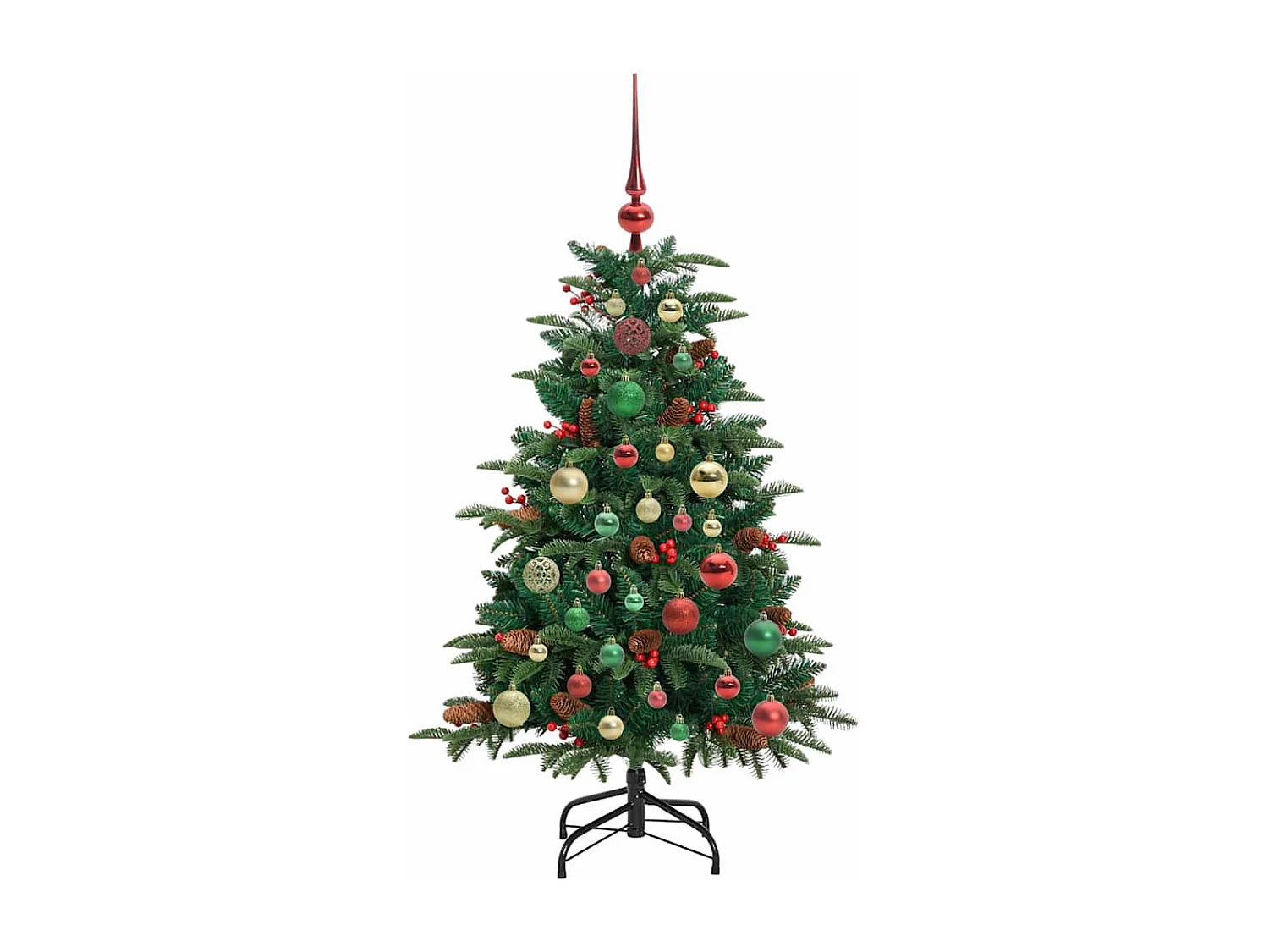 Sapin de Noël artificiel Vert 120 cm PVC, métal et plastique