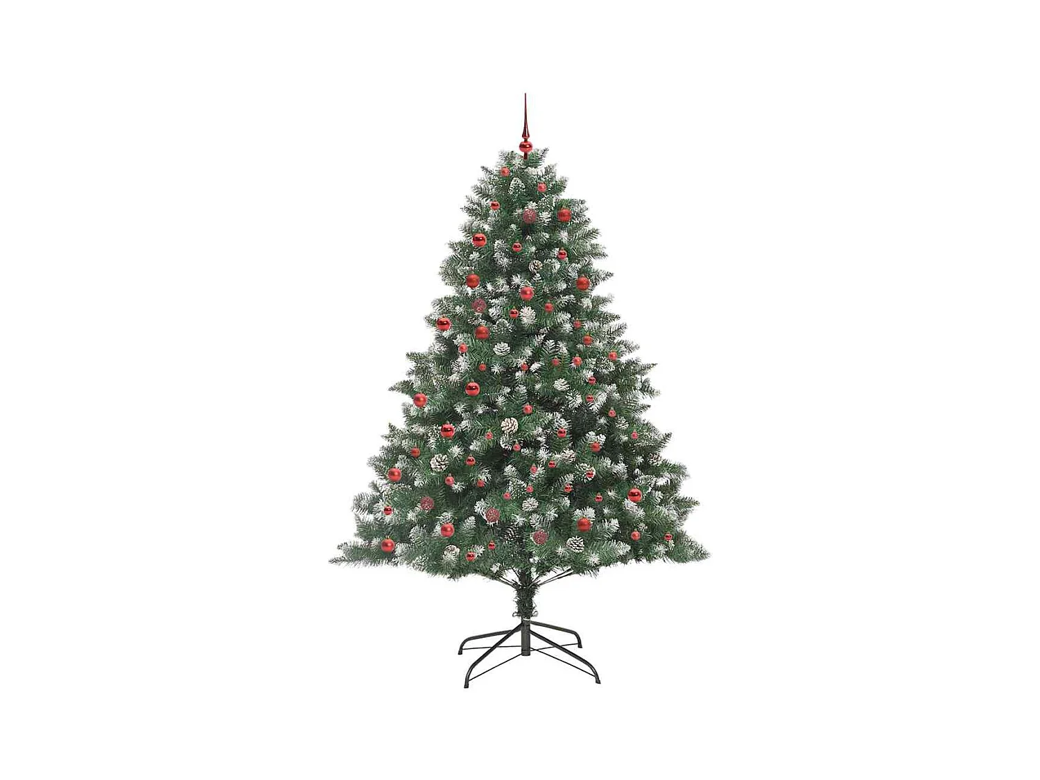 Sapin de Noël artificiel avec 300 LED Vert 140 x 140 x 210 cm