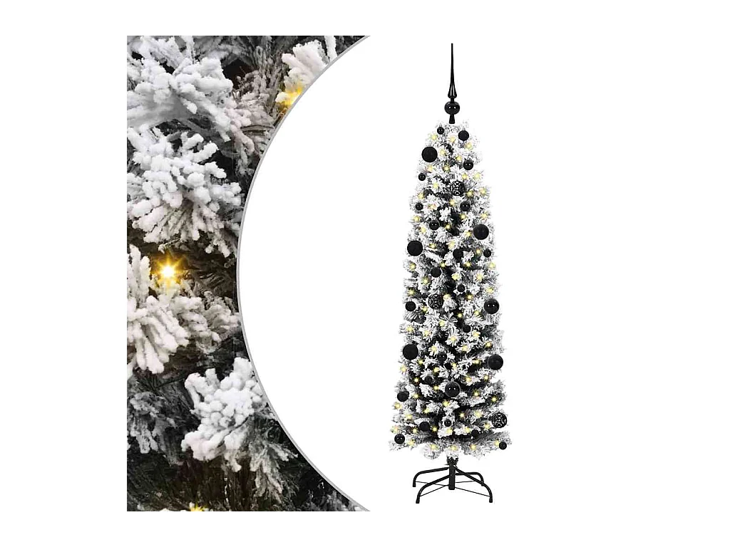 Árbol de Navidad artificial Verde 150 cm PVC, Acero y Plástico