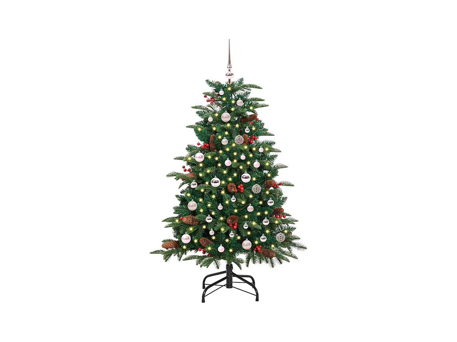 Sapin de Noël artificiel Vert 150 cm PVC, métal et plastique