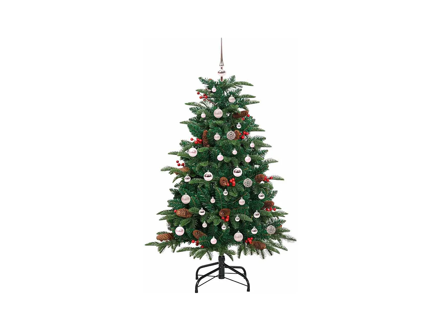 Sapin de Noël artificiel Vert 150 cm PVC, métal et plastique