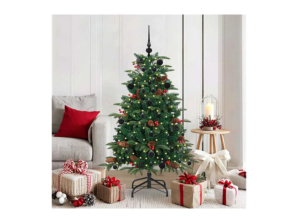 Sapin de Noël artificiel Vert 150 cm PVC, métal et plastique