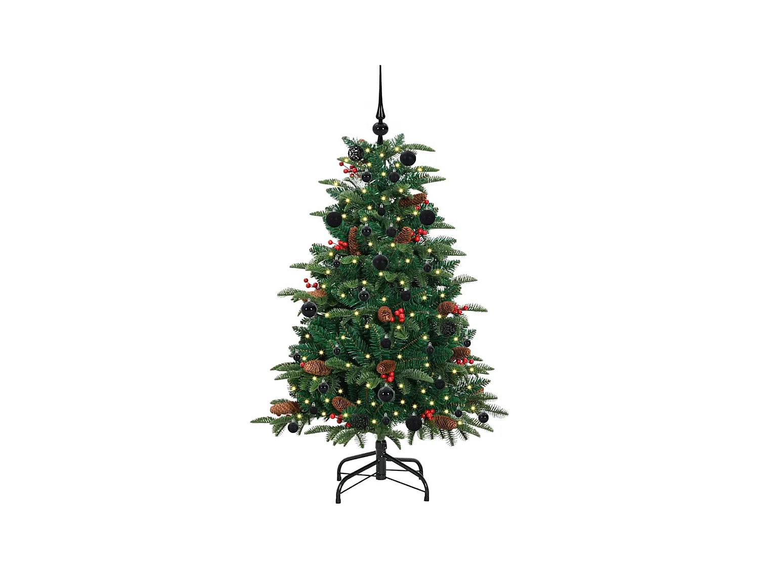 Sapin de Noël artificiel Vert 150 cm PVC, métal et plastique