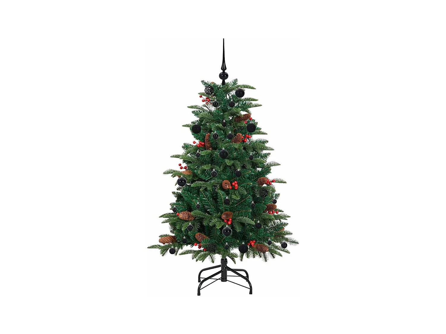 Sapin de Noël artificiel Vert 150 cm PVC, métal et plastique