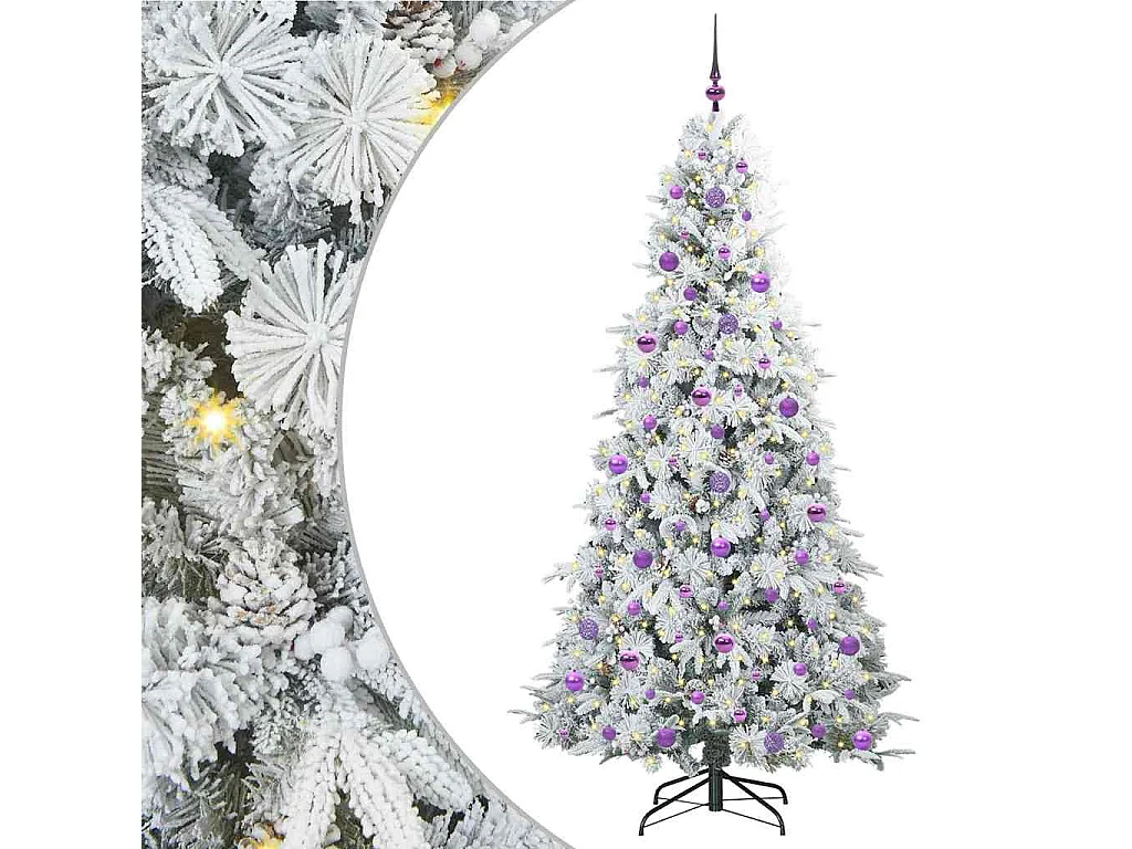 Sapin de Noël Artificiel à Branches Articulées Vert 210 cm