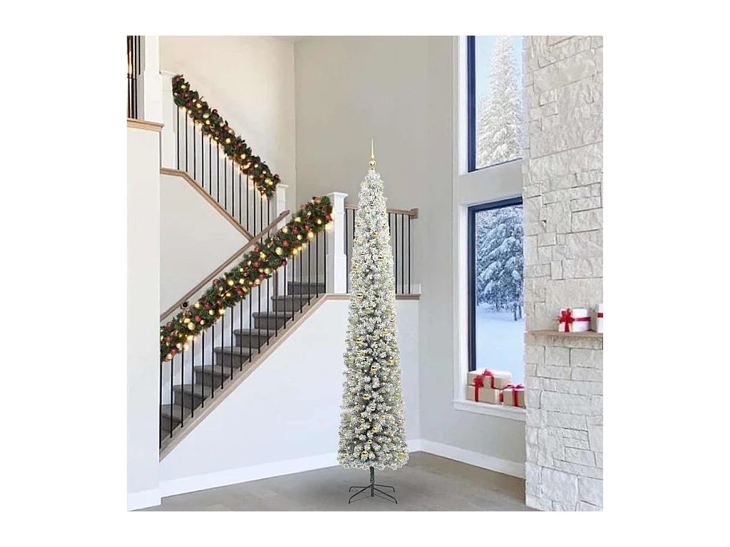 Árbol de Navidad artificial Verde 300 cm PVC, Acero y Plástico