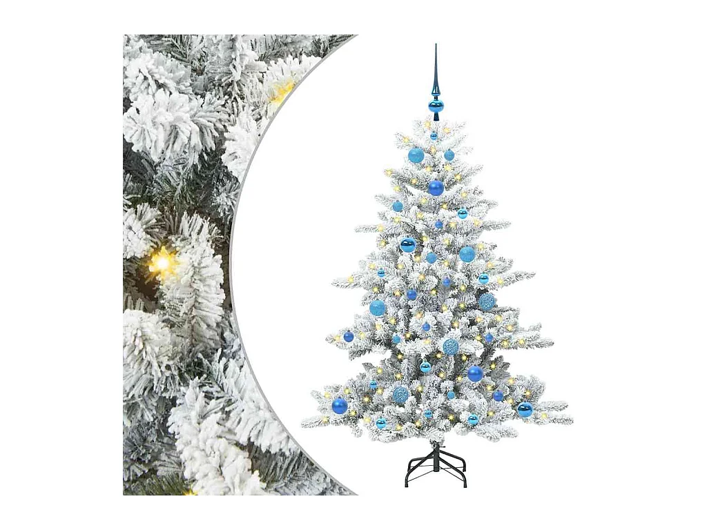 Árbol de Navidad artificial con ramas articuladas 150 cm PVC
