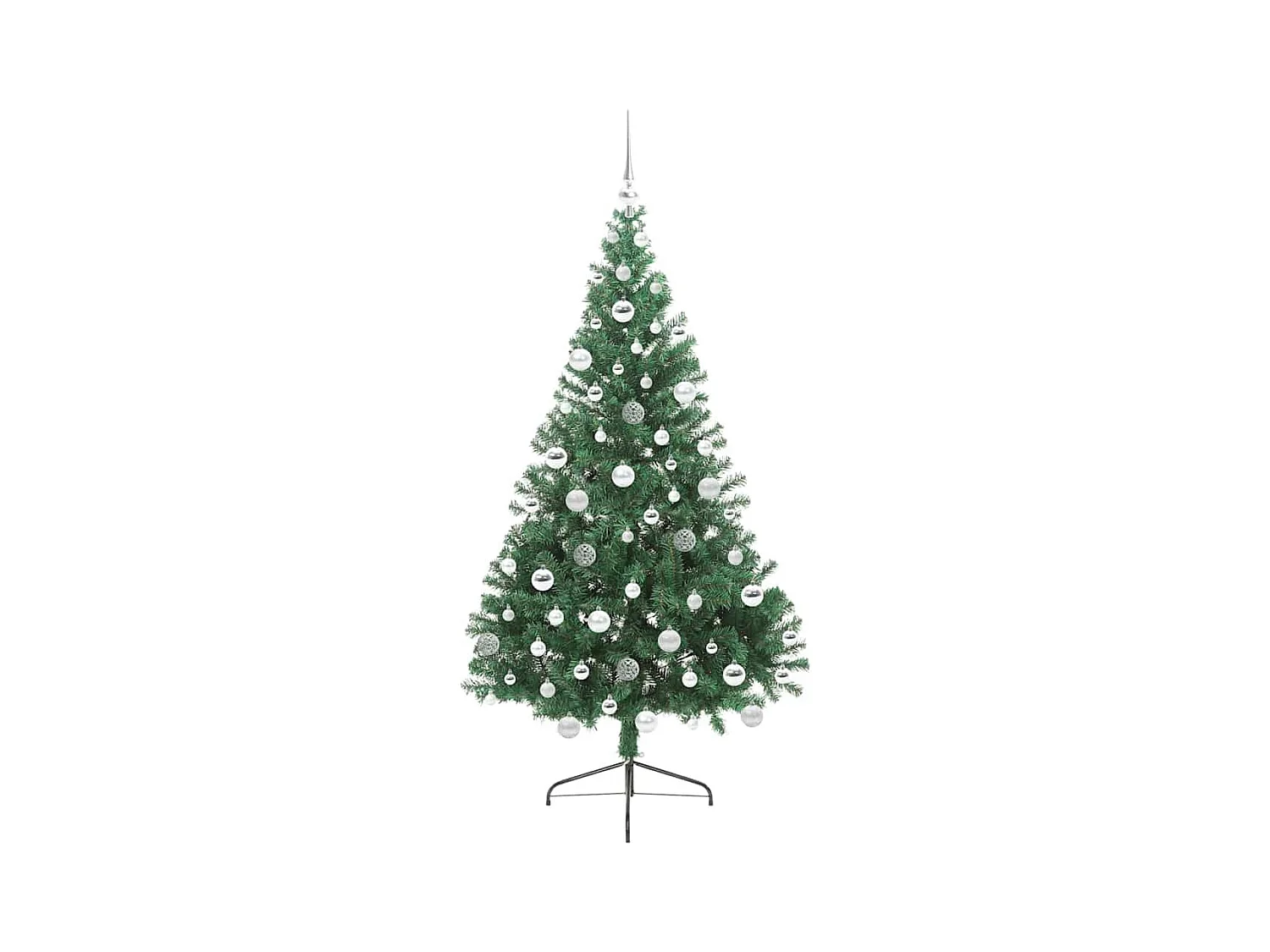 Árbol de Navidad Artificial Preiluminado Verde 180 cm PVC