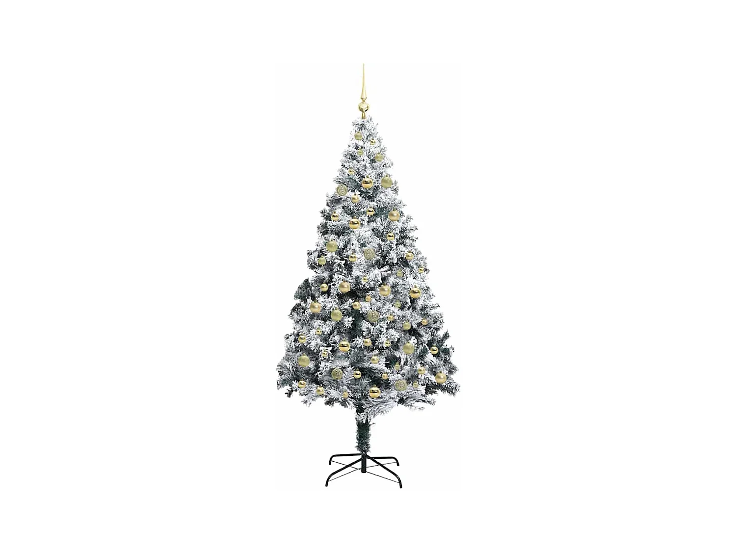 Árbol de Navidad artificial Verde 210 cm PVC y Acero y Plástico