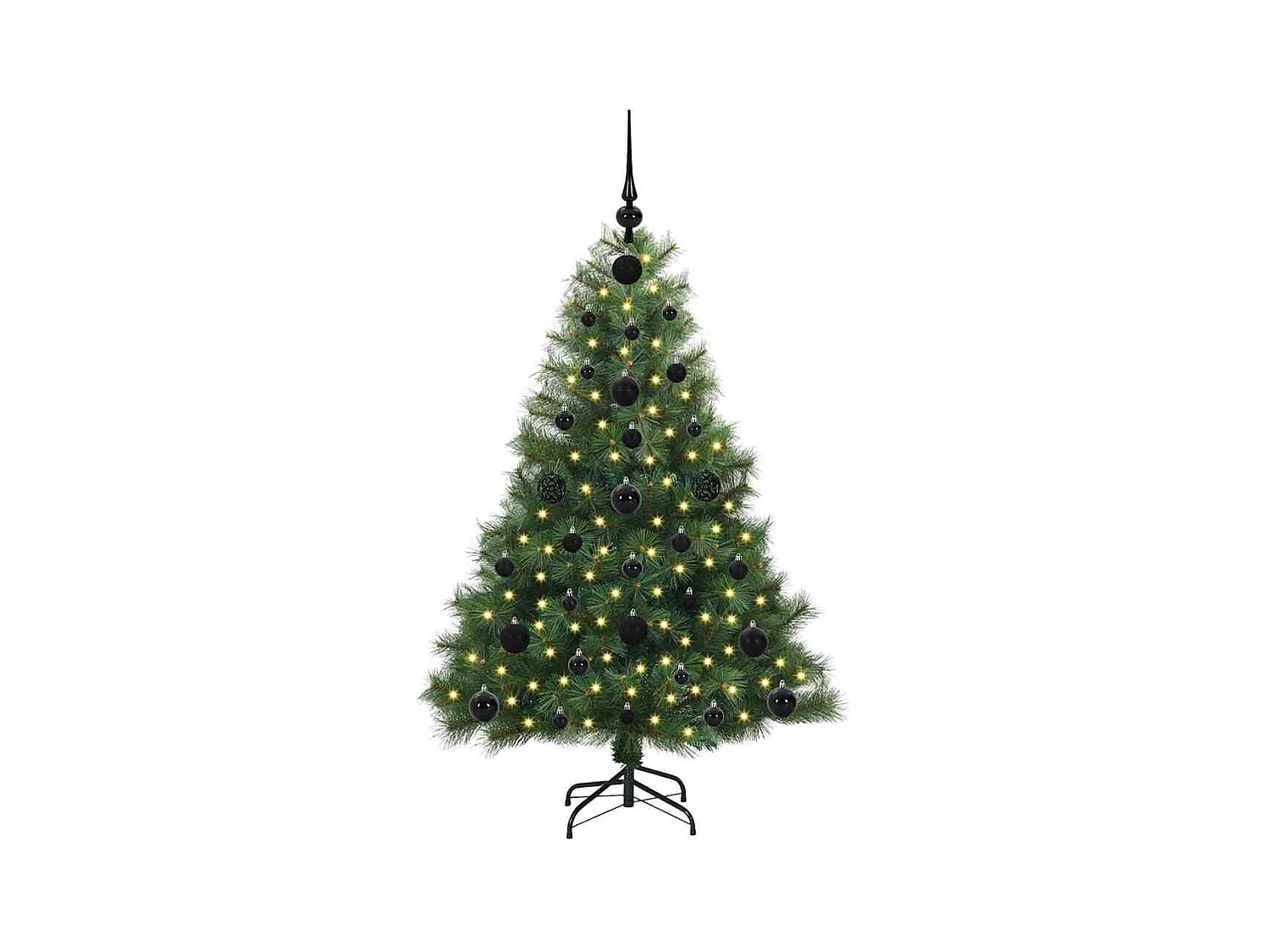 Árbol de Navidad artificial con 150 LED Verde 120 cm PE y PVC