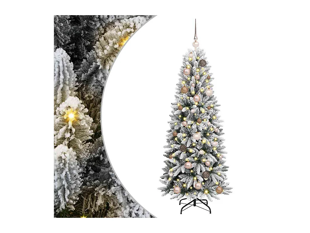 Árvore de Natal Artificial Branco 150 cm PVC