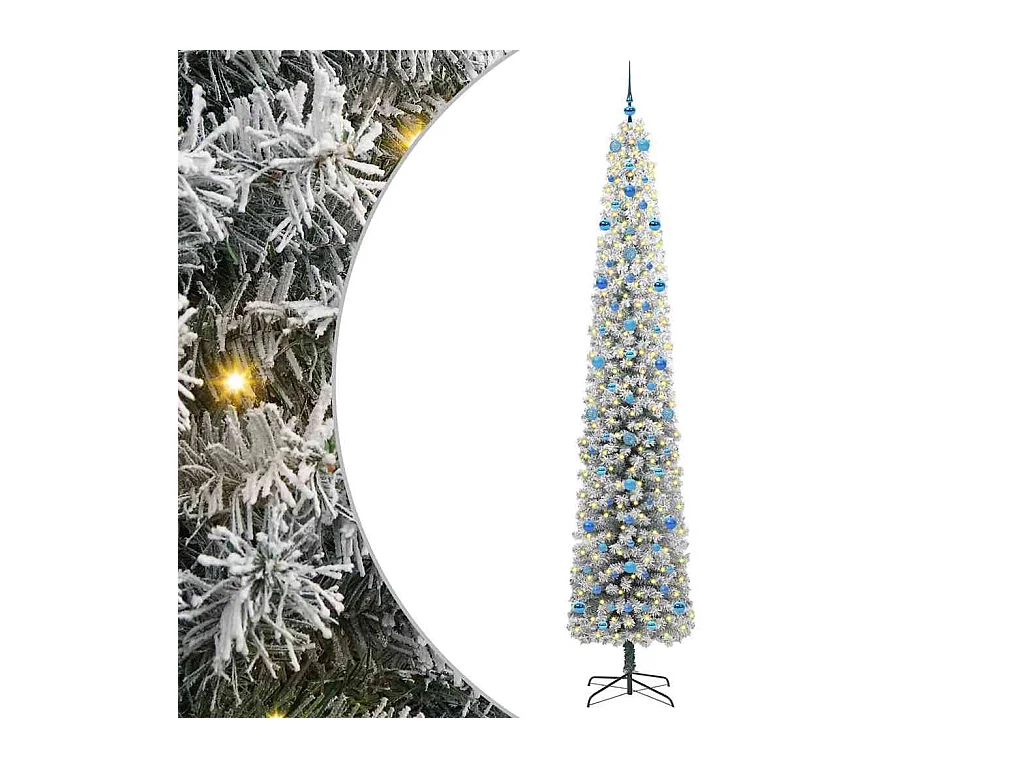 Árvore de Natal Artificial Verde 270 cm PVC e Aço e Plástico