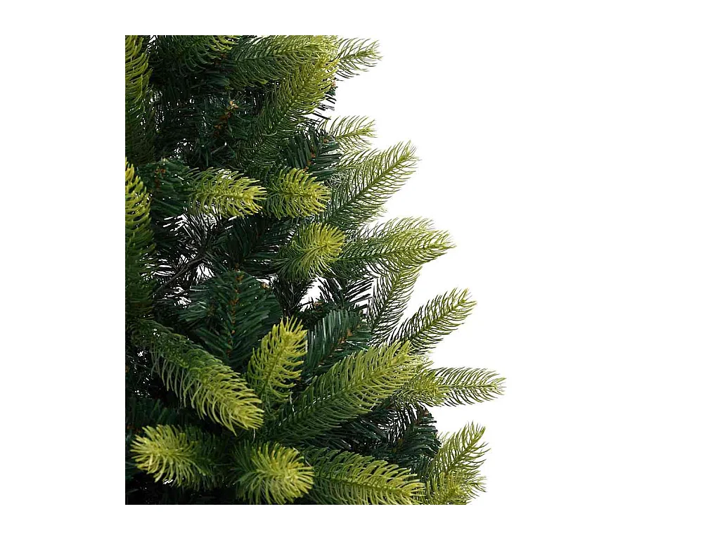 Arbre de Noël artificiel à charnières avec 300 LEDs Vert 240 cm