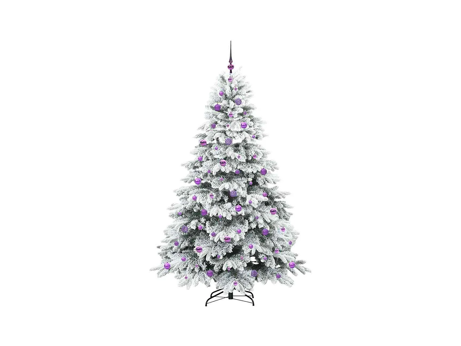 Árvore de Natal Artificial com 300 LEDs Verde 210 cm PE e PVC