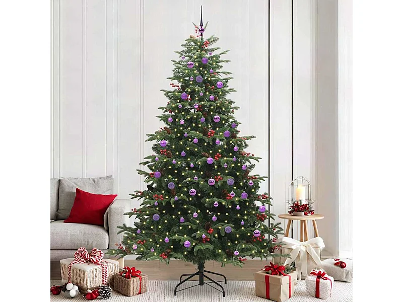Sapin de Noël artificiel Vert 240 cm PVC, métal et plastique