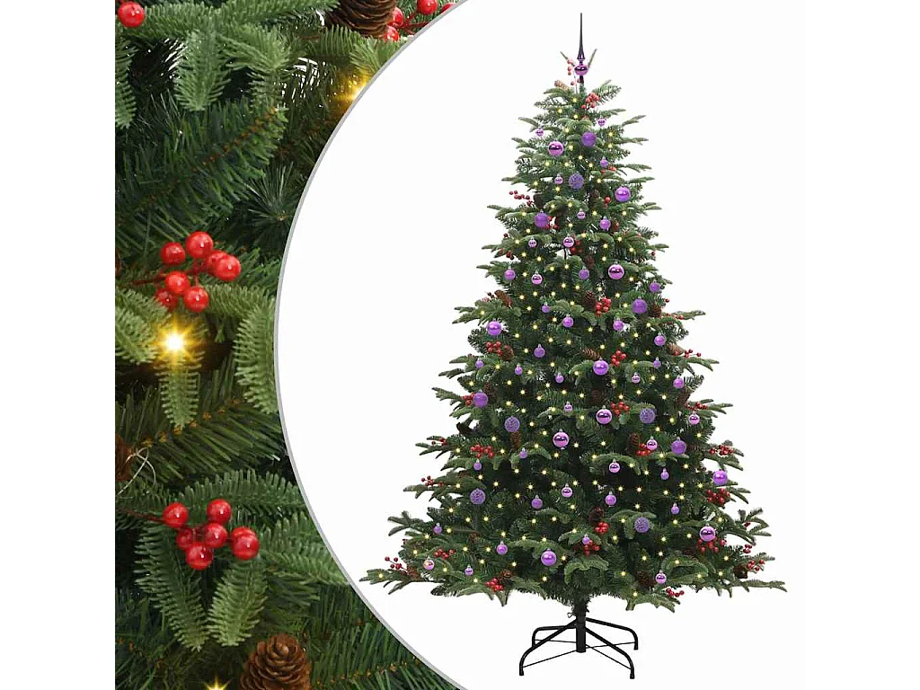 Sapin de Noël artificiel Vert 240 cm PVC, métal et plastique